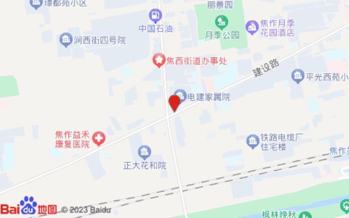 錦江之星(焦作建設路高鐵火車站店)位置圖