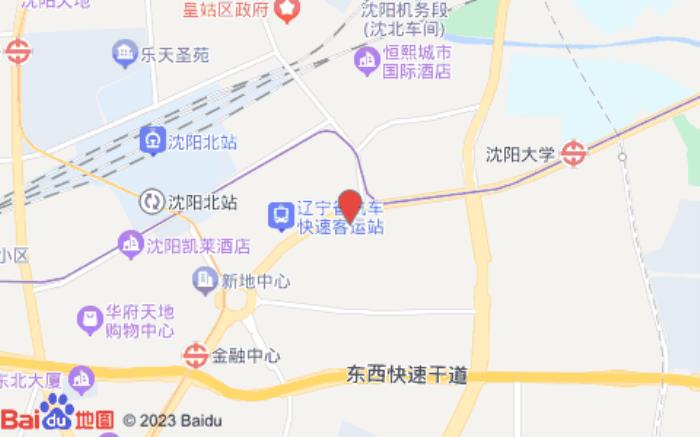 麗怡酒店(沈陽北站惠工廣場店)位置圖