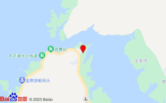 黃山太平湖漫心府位置圖