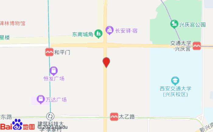 都市花園酒店(西安明城墻建國門店)位置圖