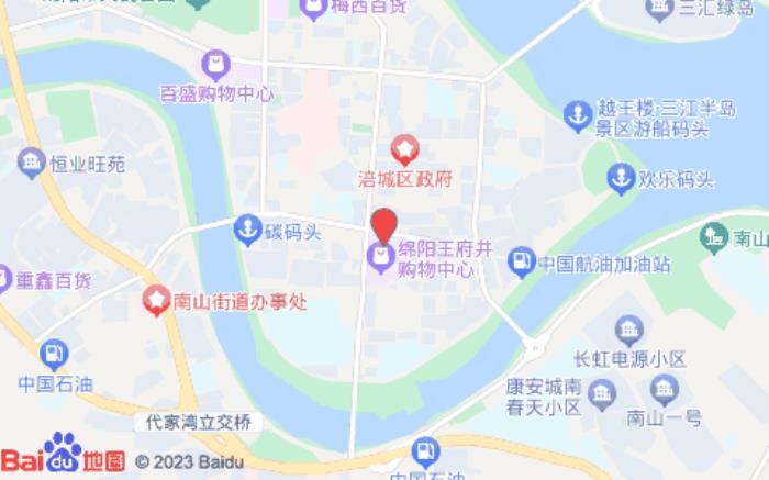 全季酒店(綿陽王府井店)位置圖