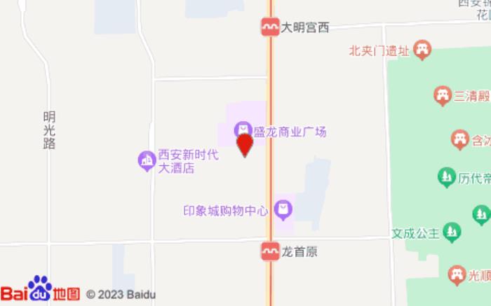 含舍·美素酒店(西安盛龍廣場店)位置圖 含舍·美素酒店(西安盛龍廣場店)位置圖
