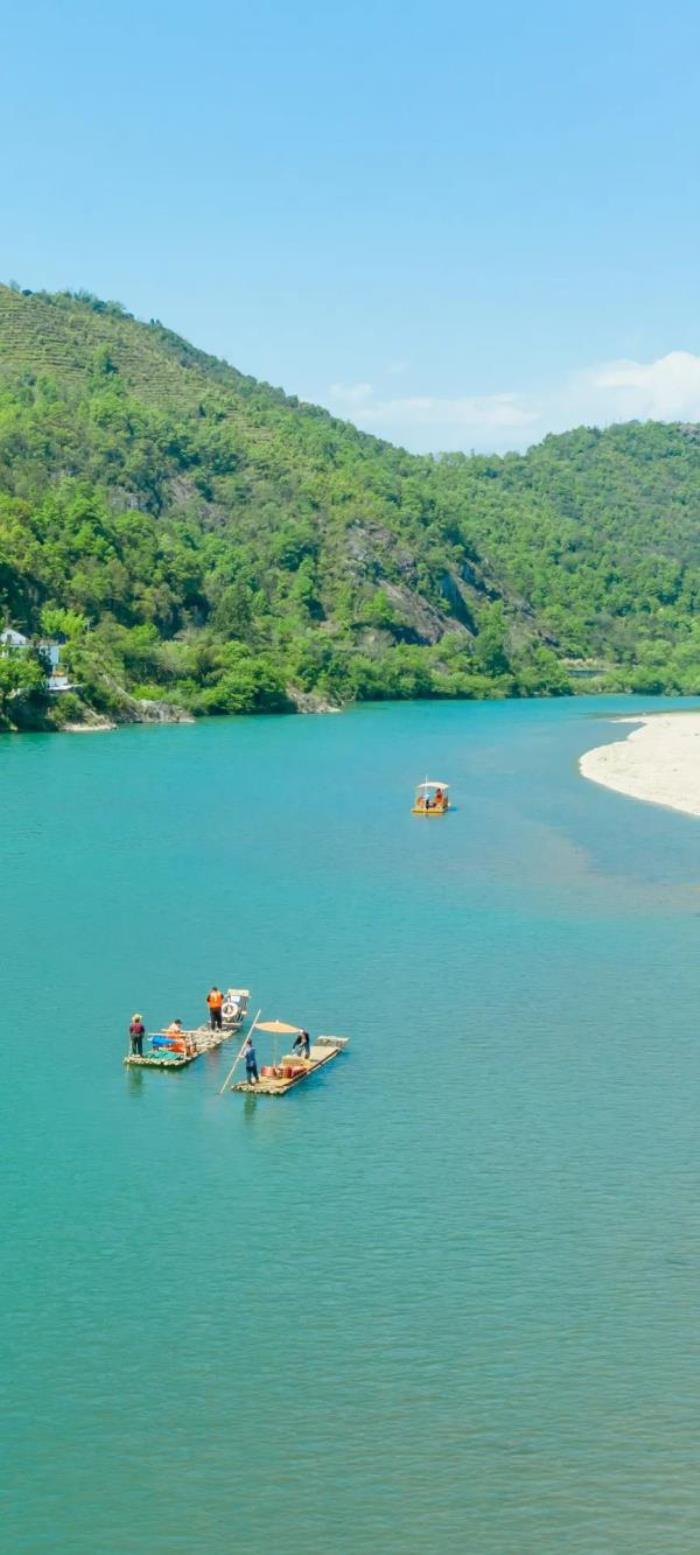 楠溪江甸園竹筏漂流